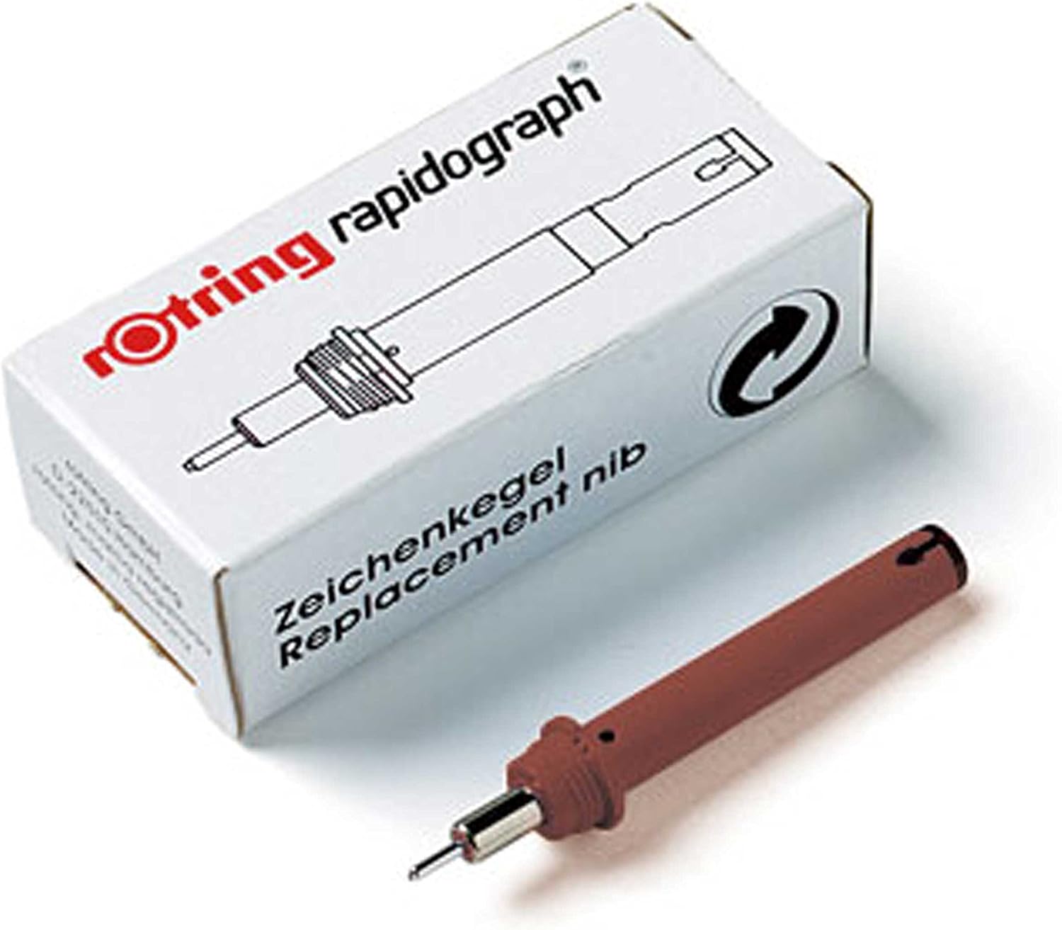 Rotring Rapidograph Technical Pen Replacement Nib Only 0.10mm, silver