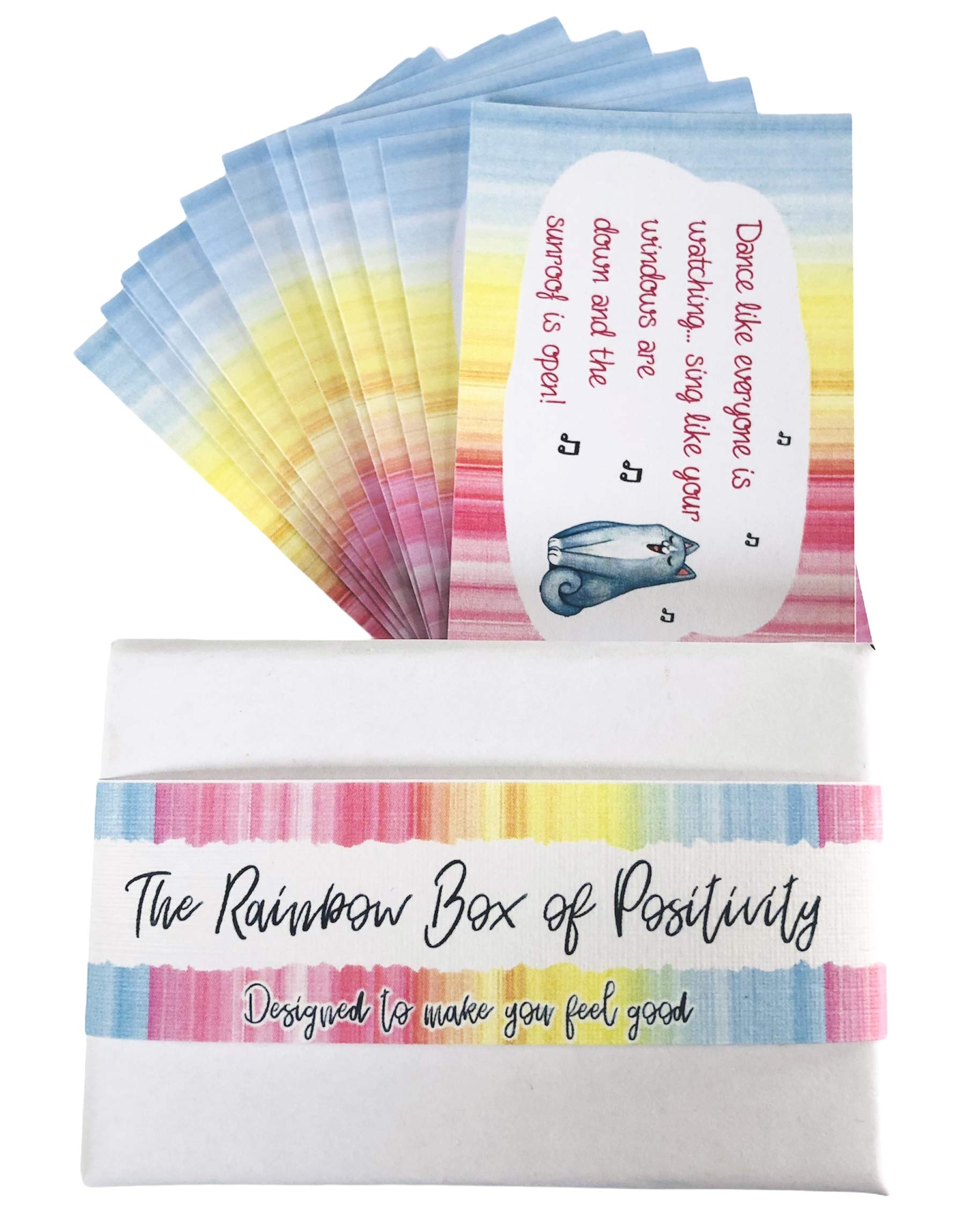 SnowdropHouseGifts The Rainbow Box Of Positivity Pocket Sized Card Gift Box Set