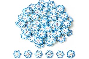 ANGOLIO 60 Pcs Winter Snowflake Mini Erasers for Kids Assortment Xmas Mini Pencil Erasers Christmas Snowflake Erasers for School Student Xmas Gift Party Favors Homework Reward Classroom Prizes Gift