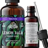 FLORIDA HERBS Lemon Balm Tincture 2 oz &ndash; Organic Herbal Extract | Alcohol Free | Vegan Herbal Drops