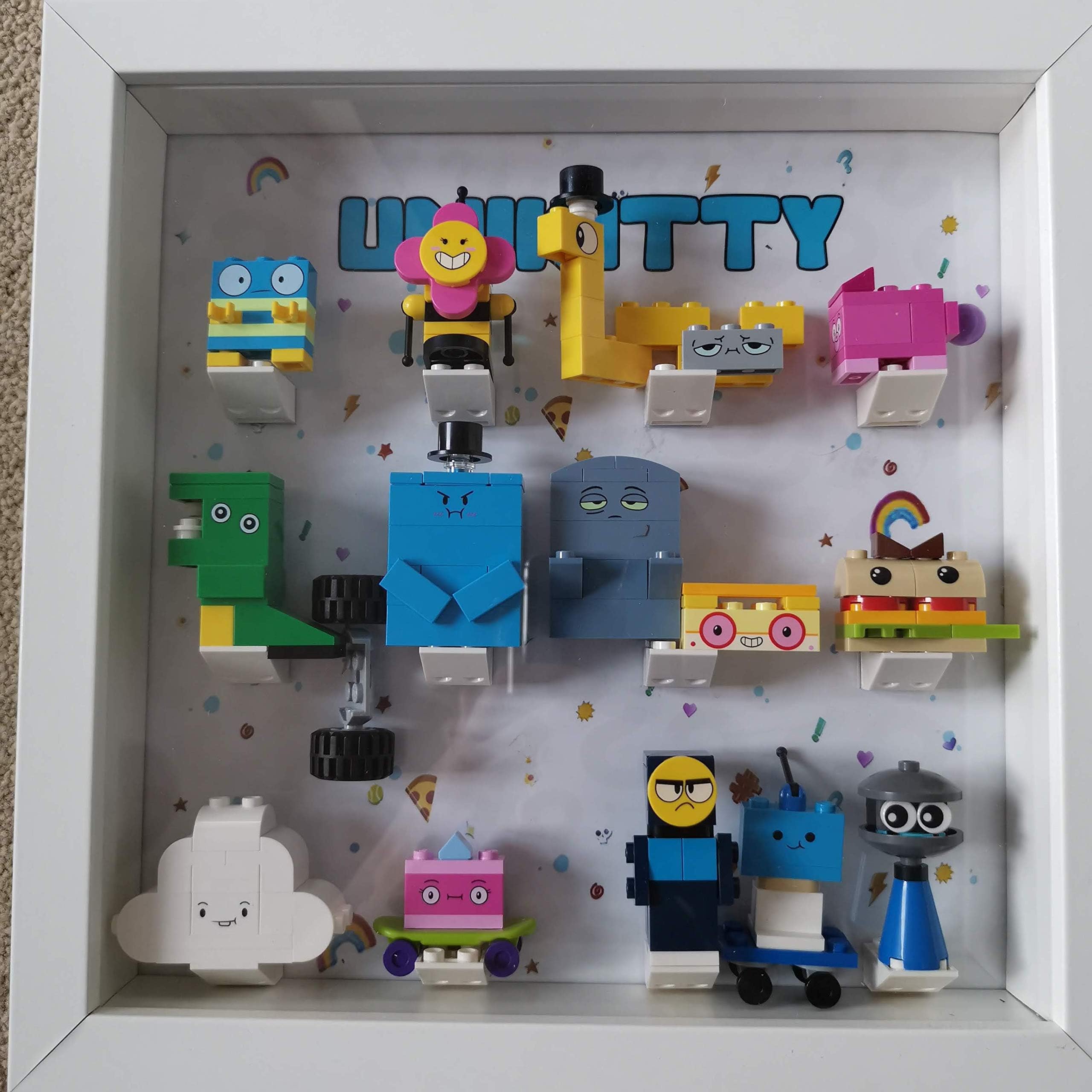 Frame (1 of 2 Containing Genuine LEGO Unikitty Minifigures