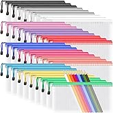 Umriox Pencil Pouches Bulk, 9.2 x 4.7 in (12 Colors, 36 Packs), Mesh Zipper Pouch Pencil Case, Small Zipper Pouches for Bill Stationary Cosmetics Travel Storage