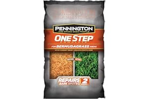 Pennington One Step Complete Bermudagrass Bare Spot Grass Seed, 5 Pounds, White