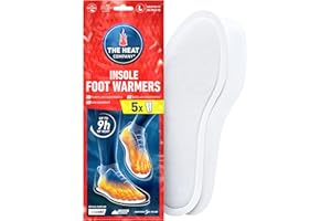 THE HEAT COMPANY Insole Foot Warmers - 5, 10 or 30 Pairs – S, M, L, XL – 9h of Extra Warmth - Instant Heat - Air Activated Heated Insoles - Purely Natural - Toe Warmers, Feet Warmers for Men & Women