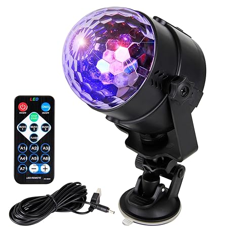 LED Discokugel USB Partylichter Partylicht Discolicht Lichteffekte Beleuchtung mit Fernbedienung für Disco Bar Kinder Geburts