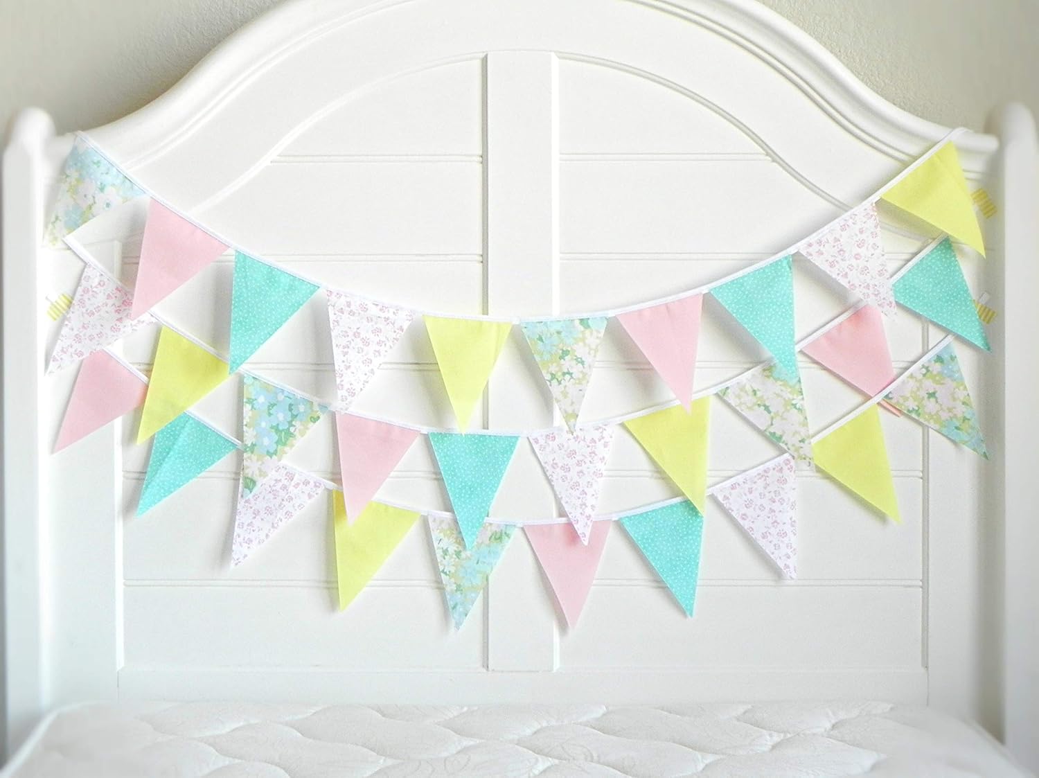 pink nursery bunting