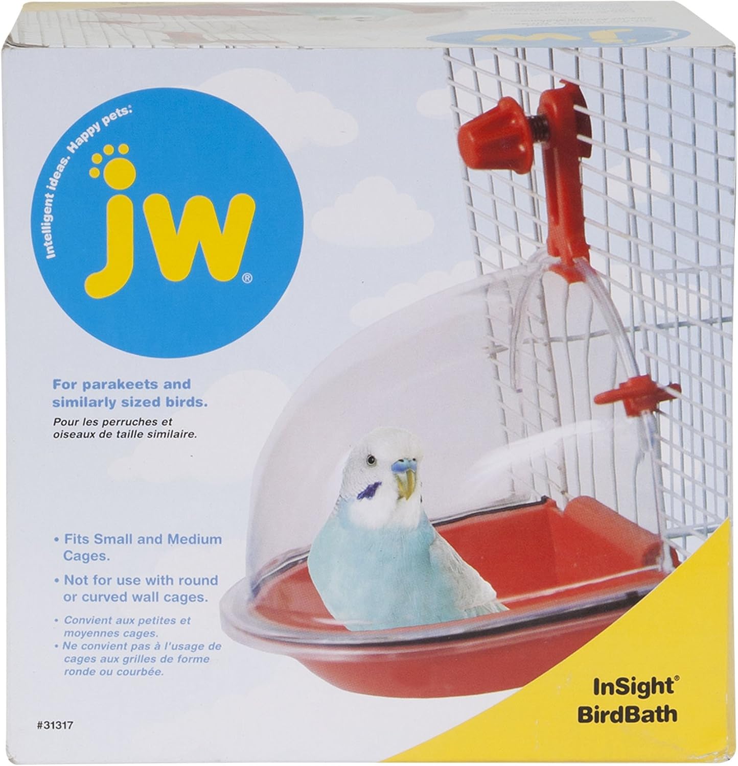 JW Pet Company Insight Bird Bath Bird Accessory : Finch Supplies : Pet Supplies