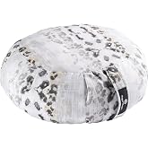 Hugger Mugger Zafu Meditation Cushion - Support in Cross-Legged Sitting, Buckwheat filled, Durable Fabric, Convenient Handle, Handmade in USA