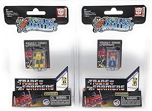 World's Smallest Transformers Bundle Set of 2 Mini Figures - Optimus Prime - Bumblebee