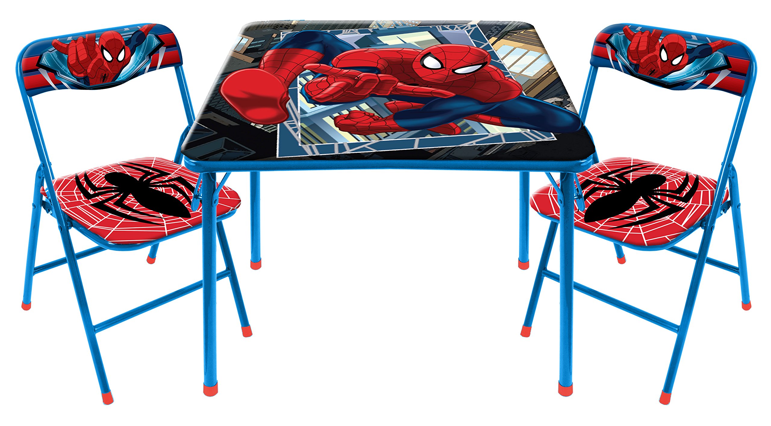 Photo 1 of ************MINOR DAMAGE/MISSING A CHAIR***********************
Idea Nuova Marvel Spiderman 3 Piece Children's Activity Square Table and Chair Set, Ages 3+ (NN201039)