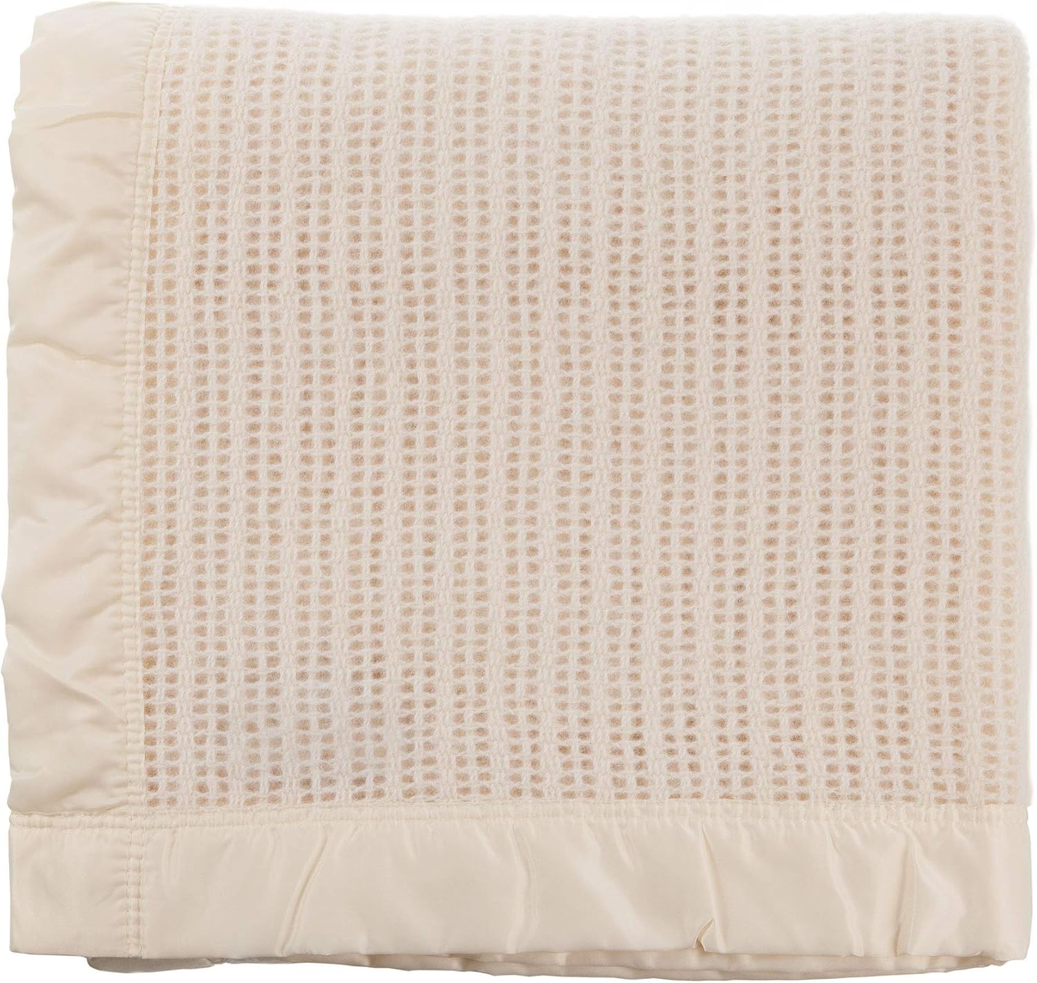 The Wool Company Wool Cellular Blanket Super King 280cm X 305cm Natural