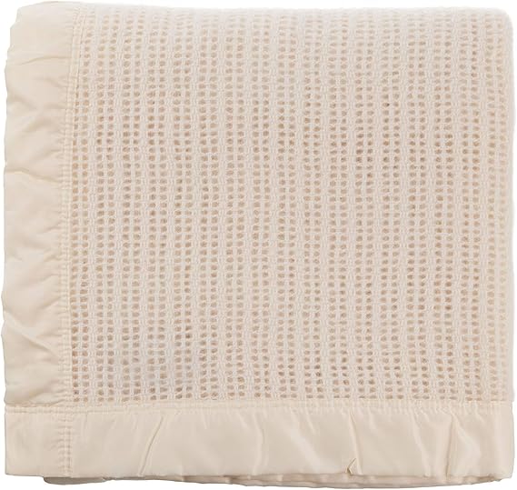 The Wool Company Wool Cellular Blanket Super King 280cm X 305cm Natural