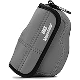 MegaGear MG1819 Ultra Light Neoprene Camera Case Compatible With Nikon Z50 (16-50MM) - Gray, PU Leather