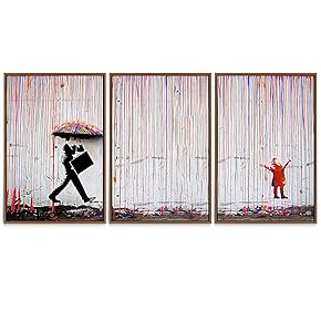 SIGNWIN Framed Canvas Wall Art Japanese Style Canvas...