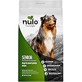 Nulo FreeStyle Senior Dry Dog Food - Trout & Sweet Potato, High Protein Grain Free Dog Food, Kibble with Probiotics, Glucosamine, Chondroitin, Hip and Joint Support, Small, Medium, Large Breeds, 6lb