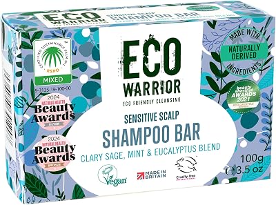 Little Soap Company Eco Warrior Sensitive Shampoo Bar 100g Natural Vegan