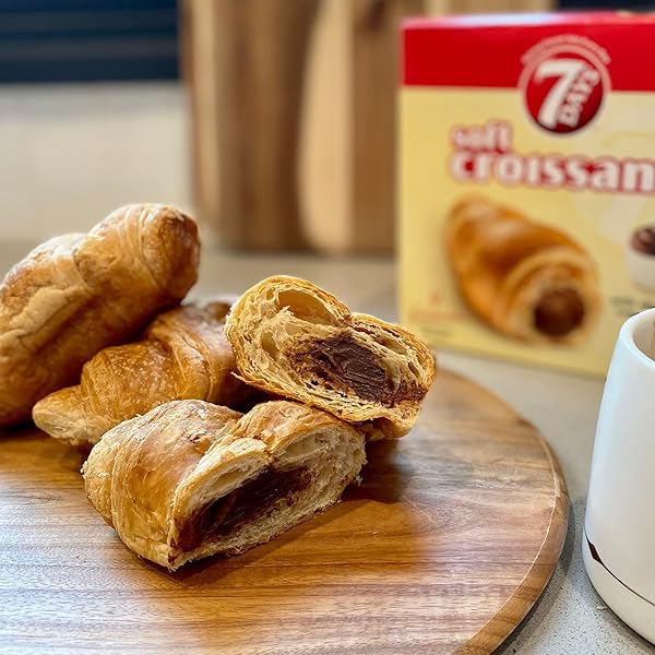 7DAYS SOFT CROISSANT, CHOCOLATE CROISSANT, BREAKFAST PASTRY, INDIVIDUALLY WRAPPED ON THE GO SNACK, NON-GMO