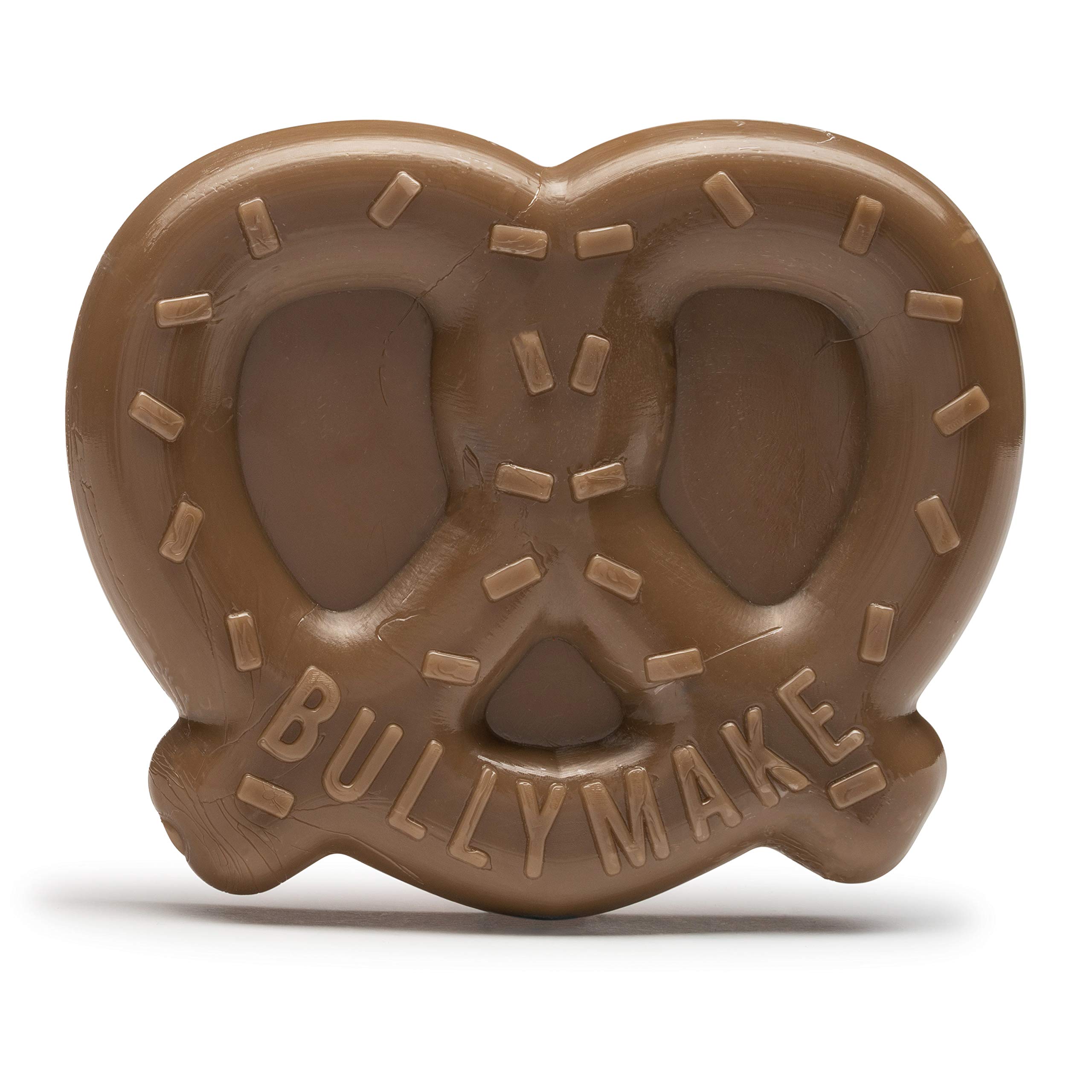 Photo 1 of BULLYMAKE Brown Tough Chew Pretzel Toy for Dogs, Durable Nylon Dog Toys for Aggressive Chewers, Dental Stimulating, Tough Chew, Boredom Busting, Pet Supplies, Made in USA