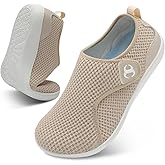 Womens Walking Shoes Comfortable Wide Diabetic Shoes Adjustable Zero Drop Edema Shoe Breathable Neuropathy Nursing Shoes Casual Wide Width Sneakers