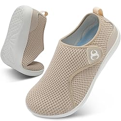 Comfortable Brown Womens Shoes Wide Toe Non Slip
