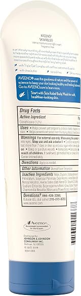 Aveeno Active Naturals Intense Relief Overnight Cream 7.3 oz Triple Oat Complex view 7