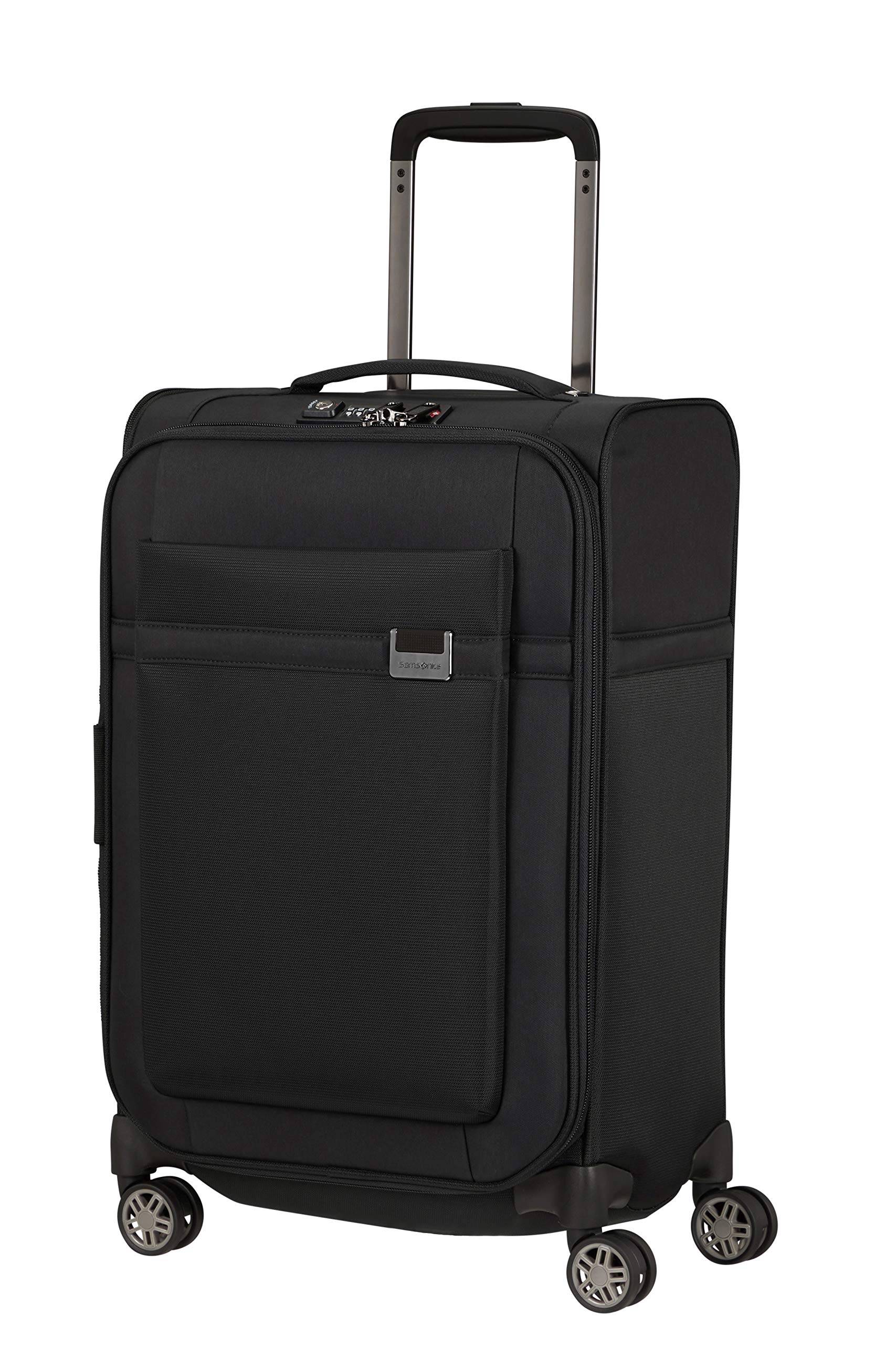 Samsonite Airea - Spinner S (Langth: 35 cm) Expandable hand Luggage, 55 cm, 38/43.5 l, black (black)
