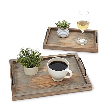 Buy Decorative Ottoman Serving Tray Kitchen Coffee Table Home
