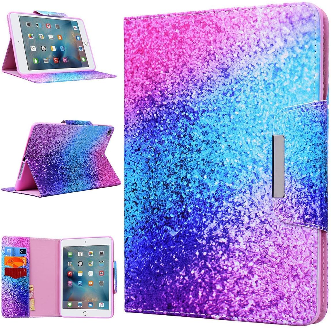 iPad Pro 9.7 Case WE LOVE CASE Leather Cover iPad Pro 9.7" 2016 Case Cute Pretty Case Pattern Stand Protective…