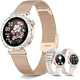 SOGRACE Smart Watches for Women (Answer/Make Calls),1.19" AMOLED Slim Smartwatch with Heart Rate/Sleep Monitor,120+ Sport Modes Fitness Tracker with Bluetooth for iOS/Android Rose Gold