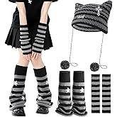 Jspupifip Y2K Leg Warmers for Women, Star Arm Warmers Streetwear Leg Cover Retro Stretchy Dance Accessories