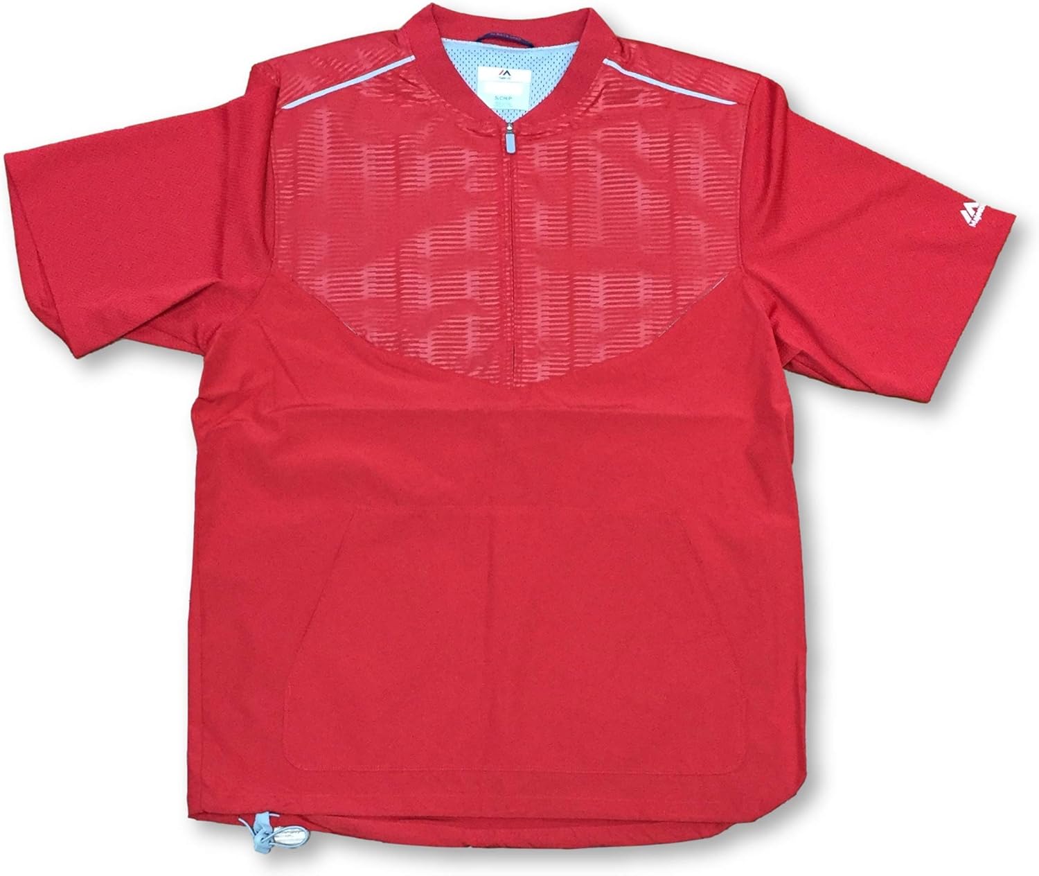 majestic men's cool base short sleeve training jacket