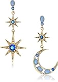 Betsey Johnson Women's Moon and Star Drop Earrings