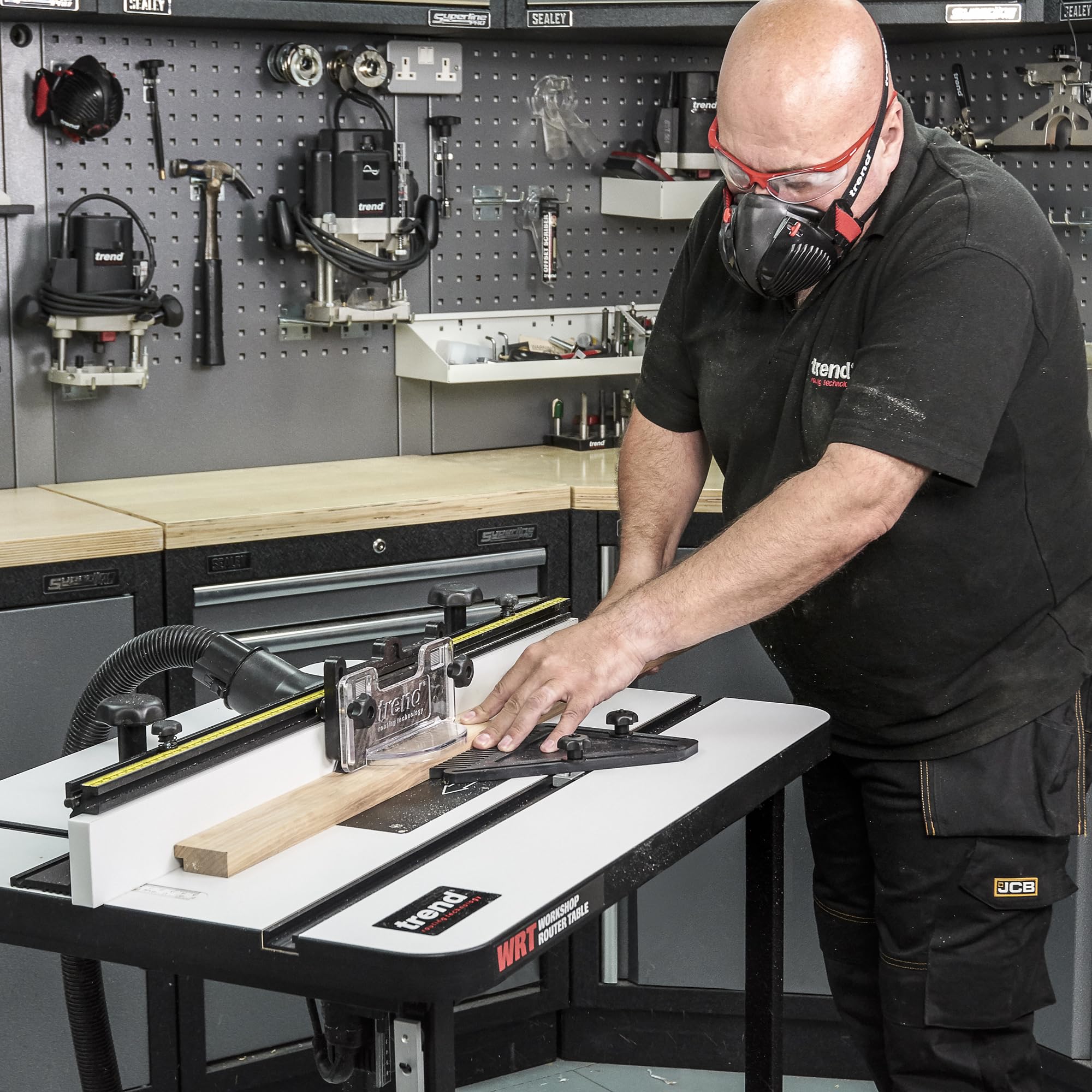Trend Workshop Router Table, Free-Standing, 120V (NVR Switch Not Included), Precision Engineered, WRT