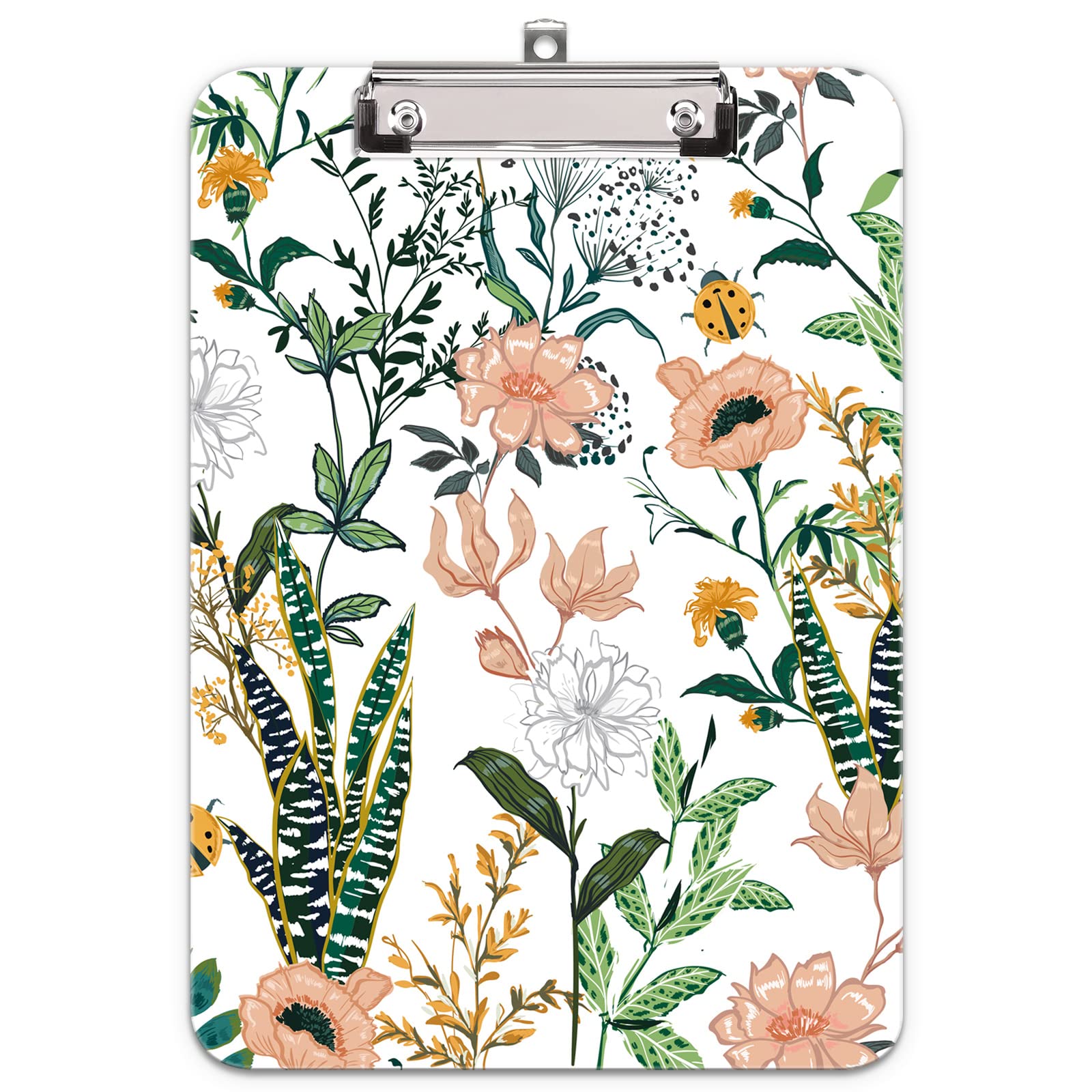 Hnogri Plastic Clipboard A4, Fashion Design A4 Letter Size Clipboards & Forms Holders for Office Supplies Lawyers,School Students and Kids, Low Profile Clip Cute Clipboard Folder, Evergreen — image 1