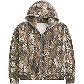 MISSACTIVER Camo Zip Up Hoodie Women Men Maple Leaf Print Fleece Oversized Hooded Sweatshirt Long Sleeve Jackets