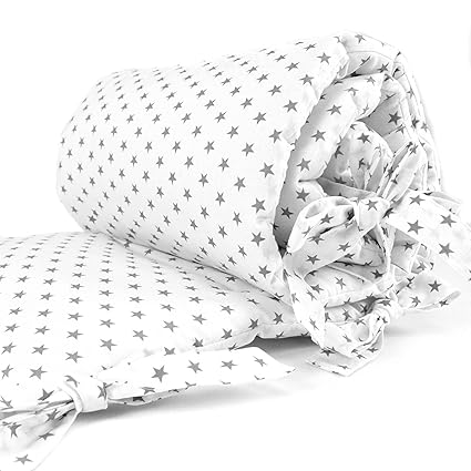 Sugarapple Baby Nestchen Bettumrandung dick gepolstert für Beistellbetten, Kopfschutz und Kantenschutz für babybeistellbetten