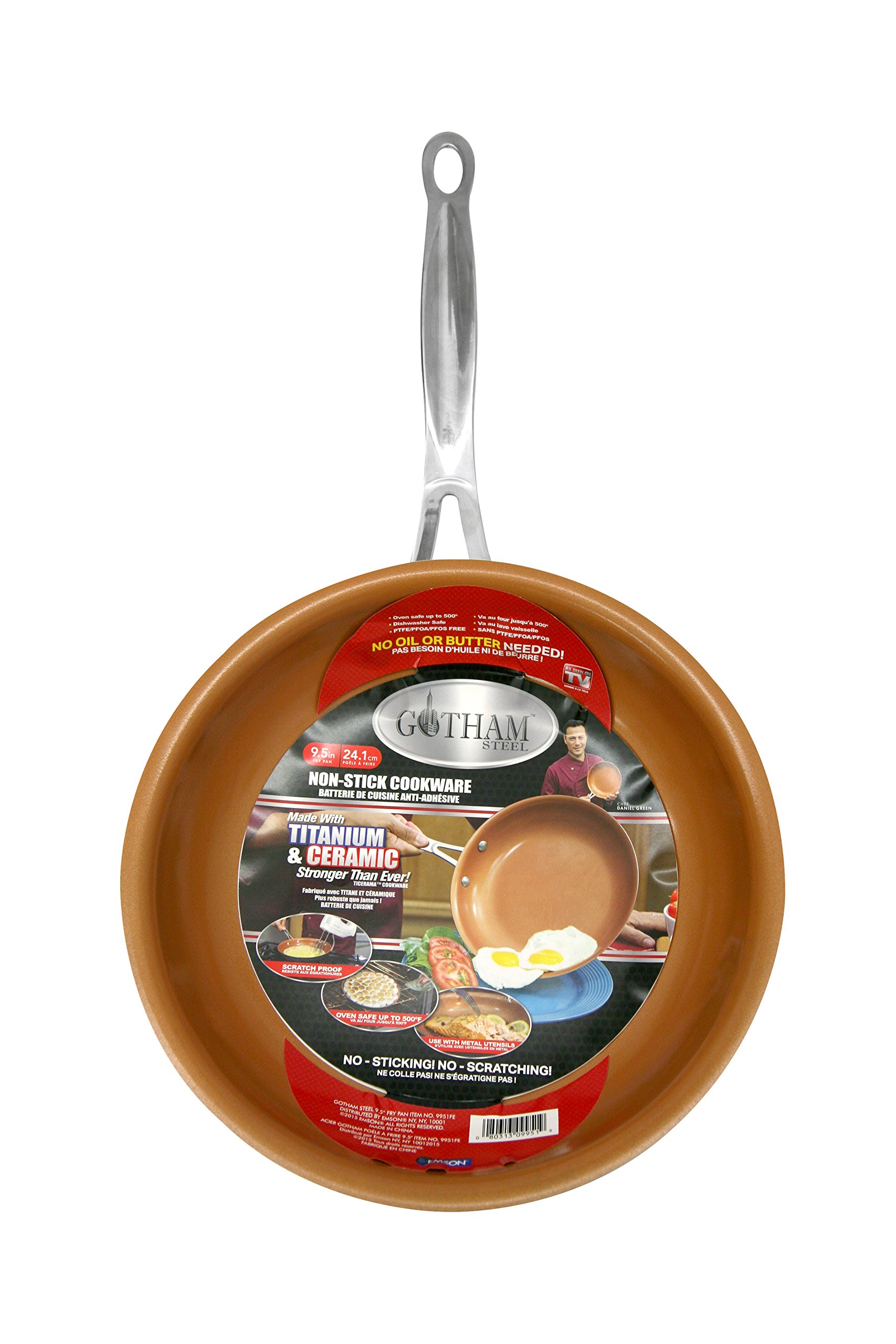 Gotham Steel 9 5 Inches Non Stick Titanium Frying Pan By Daniel Green E Mishan Sons 9951 Woks Stir Fry Pans Cookware Startisten De