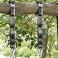 Tree Swing Straps Kit-Two 5ft Adjustable (20loops total ) Straps Hold 2000lbs,And Two Heavy Duty Carabiners (Stainless Stell),Easy & Fast Swing Hanger Installation To Tree , 100% Non-Stretch.