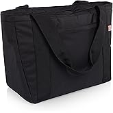 PICNIC TIME Topanga Cooler 2.0 Tote Bag, Versatile Insulated Cooler Bag with 24-Can Capacity, Soft Insulated Tote with Water-Resistant Interior Liner, Long Straps, and Exterior Pocket, (Black)