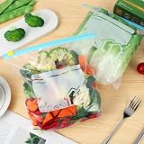 Hemiks 50 Pcs Zip Lock Bags, BPA Free Food Storage Freezer Bags 2.27L view 7