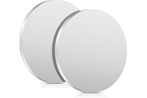 Hicarer 2 Pcs 1/4" Thickness Stainless Steel Disc 3" Diameter Round Circle Plate Metal Circles for Crafts Stamping Sanding Engraving