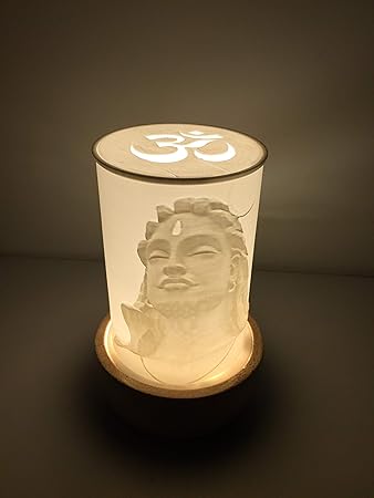 Synergistics Adiyogi Lithophane Lamp 3d Printed Lamp Amazon In Electronics