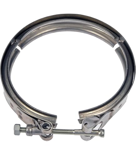 APDTY Exhaust Turbo Down Pipe V-Band Clamp – Stainless Steel, Fits Duramax 6.6L & 6.5L Diesel - View #7