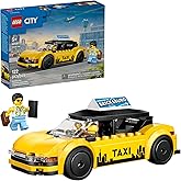 LEGO City Yellow Taxi Car Building Toy for Kids - Pretend Play Set for Boys & Girls, Ages 5+ - Toy Car W/Taxi Driver & Touris
