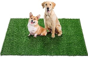 Oiyeefo Artificial Grass for Dogs, 1 Packs Fake Grass for Dogs to Pee On, Washable Reusable Dog Grass Pee Pads for Dog Potty Indoor Outdoor Training Area Patio Lawn Decoration(45" x 35")