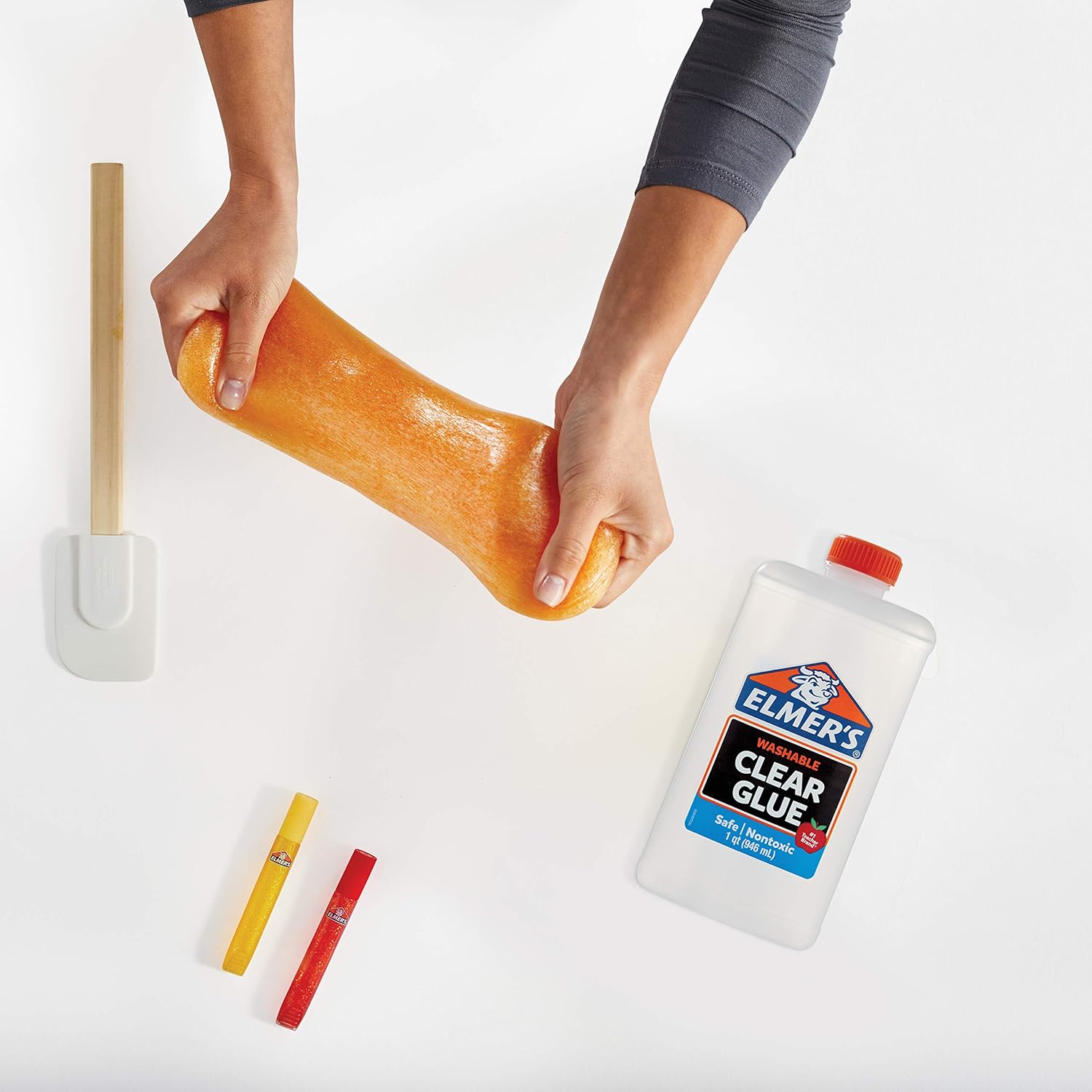 ELMERS 2024691 Elmer's Liquid School Glue, Clear, Washable, 32 Ounces - Great for Making Slime : Office Products