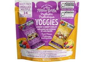 Nature's Garden Yoggies Trail Mix, 24 servings x 1oz (Lemonberry 12 bags + Mixed Berry 12 bags) - Yogurt Covered Fruit & Nut 