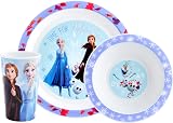 Disney Frozen Kids Tableware Set 3 Piece PP Plate Bowl Cup Tumbler 36m+