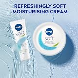 NIVEA Soft Moisturising Cream 300ml Vitamin E Jojoba Oil Face Body Hands view 7