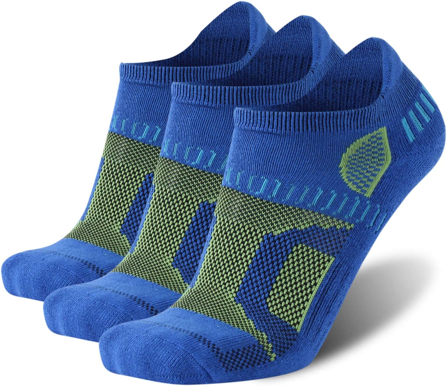 HAPYCEO Men's Athletic Cushioned Tab Comfort Running Cycling Low Cut Ankle Socks
